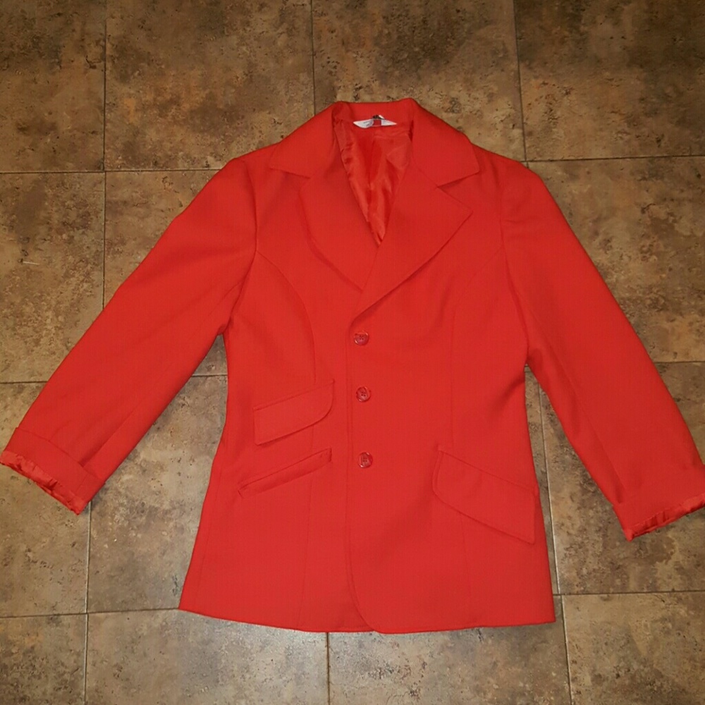 Sears orange blazer size M